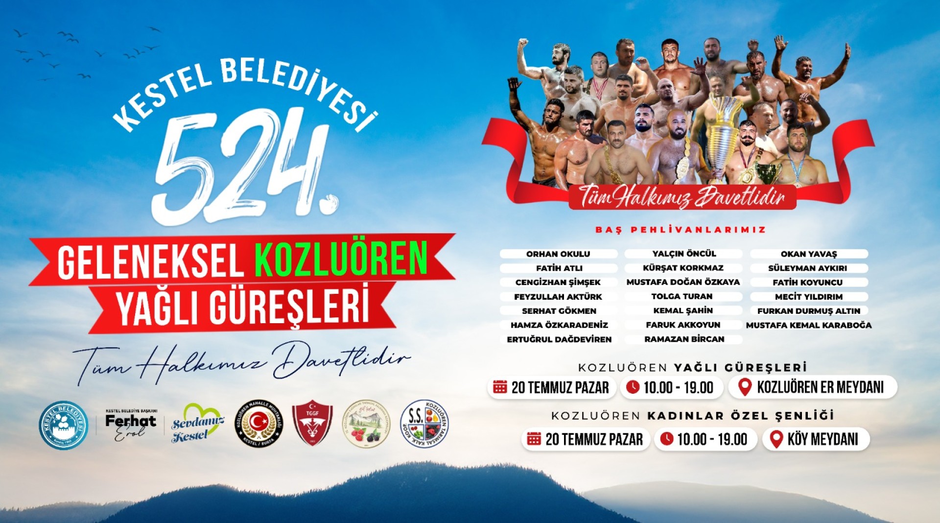 Geleneksel Kozluören Yağlı Güreşleri ve Kadınlar Özel Şenliği